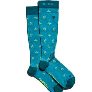 Figs Heart Compression Socks